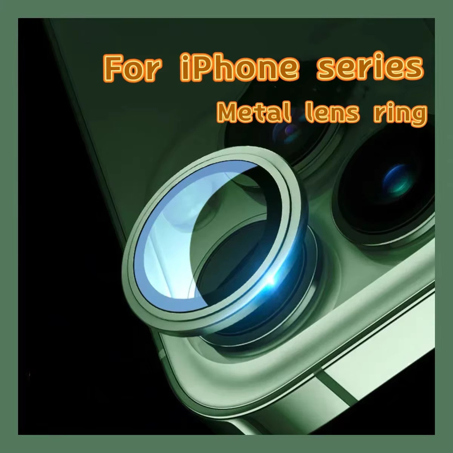 Metall-Objektivschutzabdeckung für iPhone 17 16 Pro Max 15 Pro Max 14 Plus in Grün - Bild 2