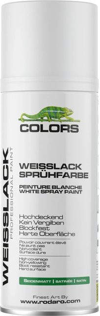 COLORS Sprühlack RAL9016 Weiss Seidenmatt 400ml - Bild 1