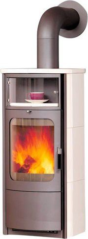 Hark Opera-B Kaminofen aus Keramik in Weiß mit 5 kW Leistung und Automatik - Bild 3