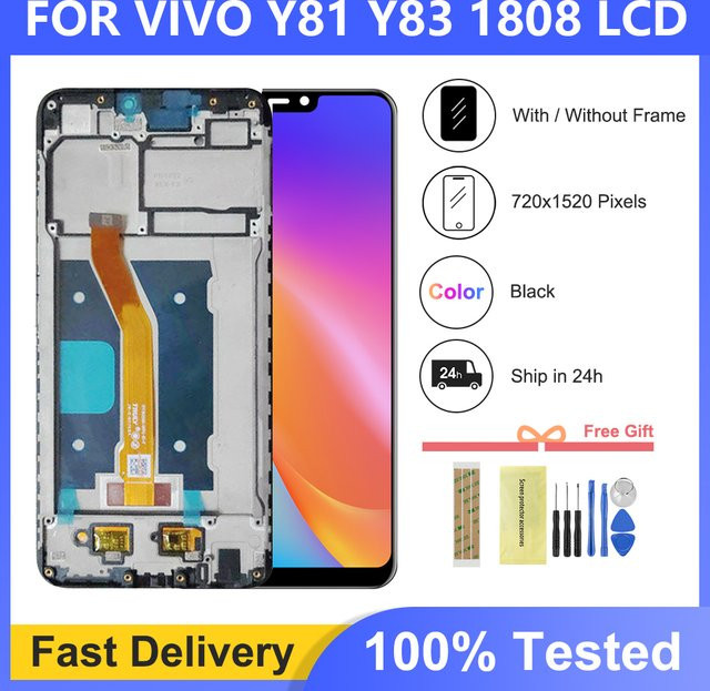 LCD-Display Touchscreen mit Rahmen für vivo Y81 Y83 Y81i 6.22 Zoll Ersatzteil v1732a - Bild 1