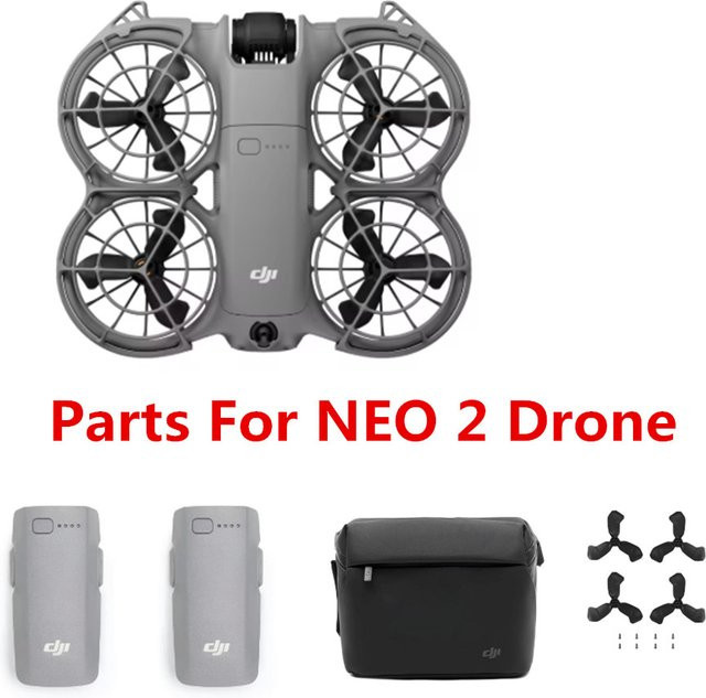 DJI NEO 2 Zubehör-Set mit 1606 mAh Drohnenbatterie, Propellern und Aufbewahrungstasche in Grau - Bild 1