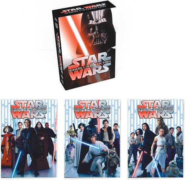 Star Wars, Staffel 1–9, George Lucas, 15 Stück, DVD, Englisch - Bild 1