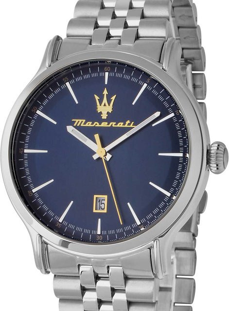Maserati Herrenuhr, Edelstahl, blaues Zifferblatt, Quarz, 42 mm, 10 ATM - Bild 1