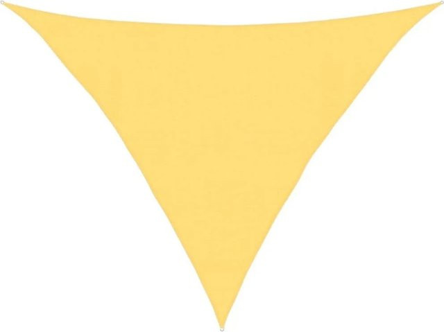Furnicato Sonnensegel dreieckig in Beige aus HDPE mit 90% UV-Schutz, B/T/H: 4 x 4 x 5 m - Bild 1