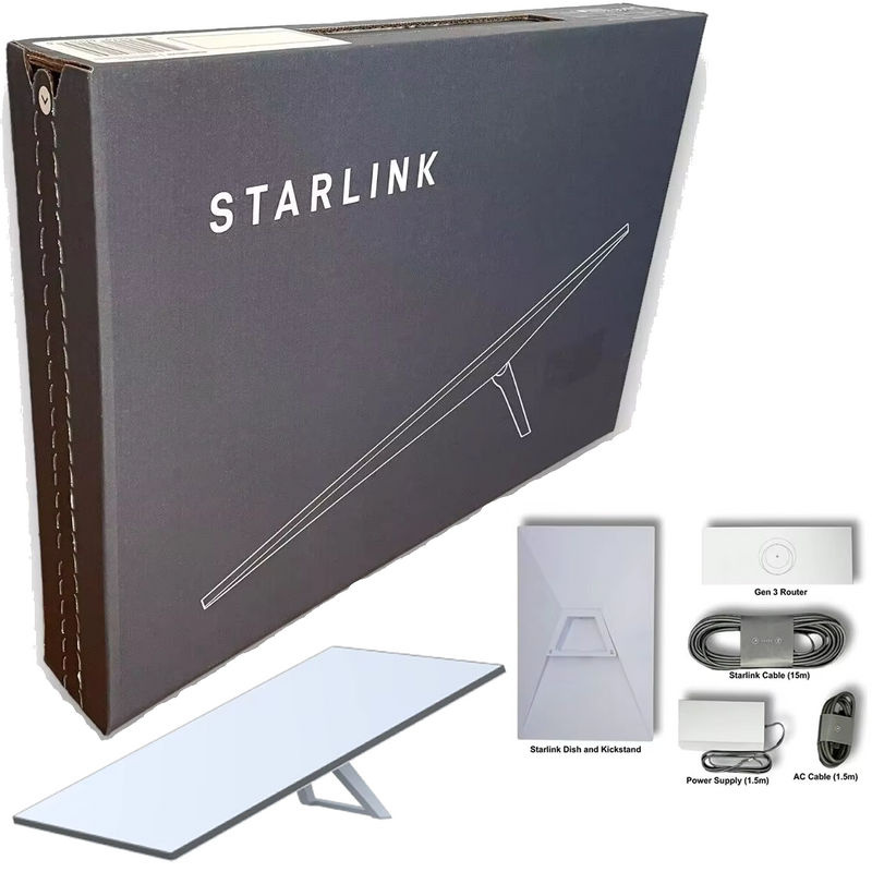 SpaceX Starlink Standard Kit V4 Gen 3 Satelliten-Antenne mit Router in Weiß für Hochgeschwindigkeits-Internet mit geringer Latenz - Bild 2