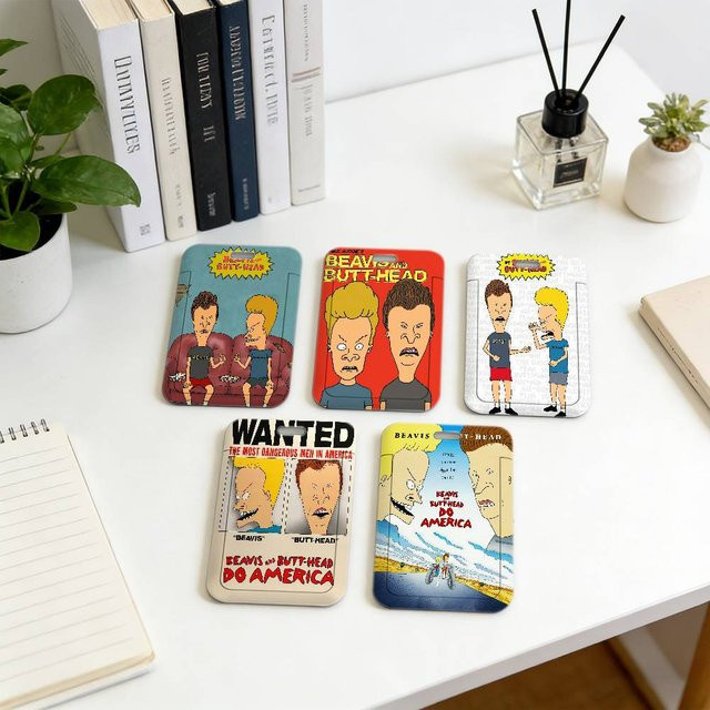 Beavis and Butt-Head Schlüsselband mit transparentem Ausweishalter und robuster Kartenhülle aus Kunststoff in Multicolour - Bild 1