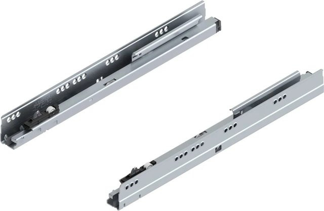 Blum Korpusschiene Tandembox Blumotion M mit Soft-Close, Nennlänge: 400 mm, Tragkraft: 30 kg, Farbe: Silber - Bild 1