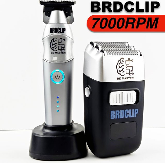 BRDCLIP Haarschneidemaschine TF-617, Silber, Unisex - Bild 1
