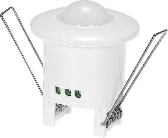Mini-Infrarot-Bewegungsmelder-Schalter mit 360-Grad-PIR-Erkennung für Deckeneinbau, AC110–240 V, Weiß - Bild 1