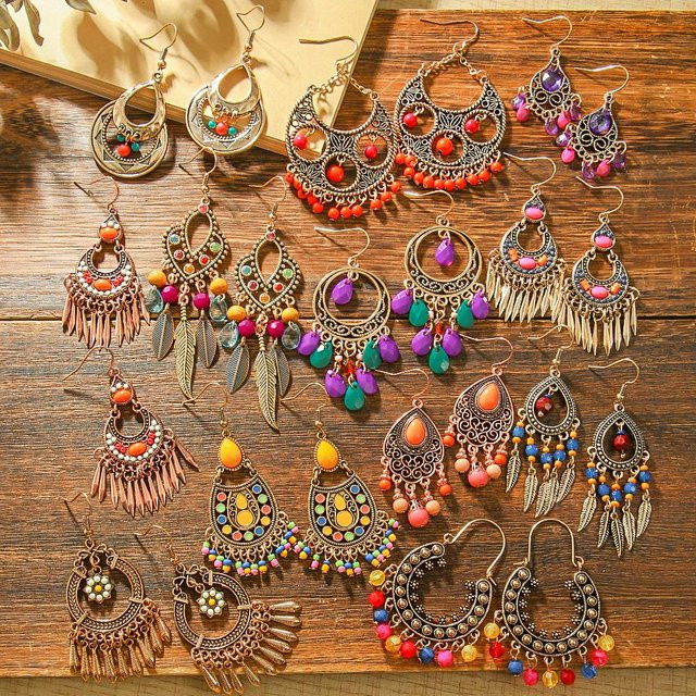 Lucky Star Jewelry Ohrhänger, Perle, Gold, Zinklegierung, Damen, Vintage - Bild 1