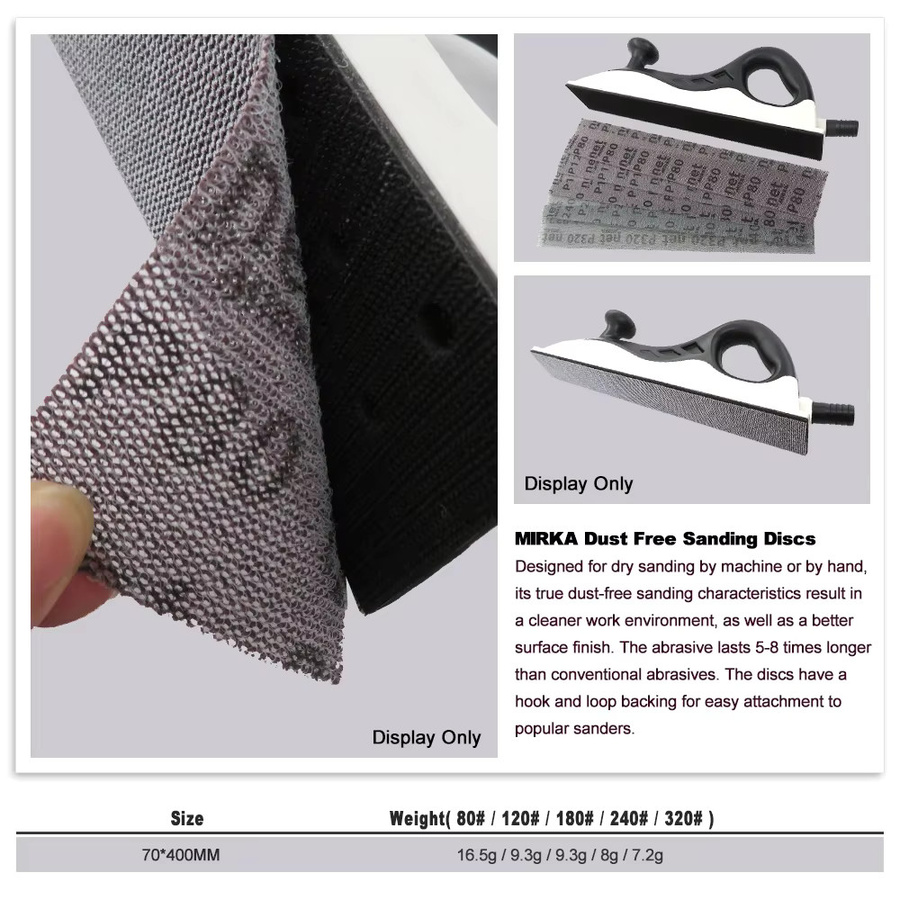 Vibratite Mesh-Schleifscheibe für Metall und Autolack, Grau, Durchmesser: 42 cm, Körnung 80–320, mit Hakenschlaufe - Bild 4