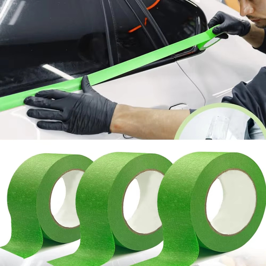 6 Rollen grünes Malerband aus Papier, rückstandsfreies Abdeckband zum Malen, Basteln und Dekorieren - Bild 5
