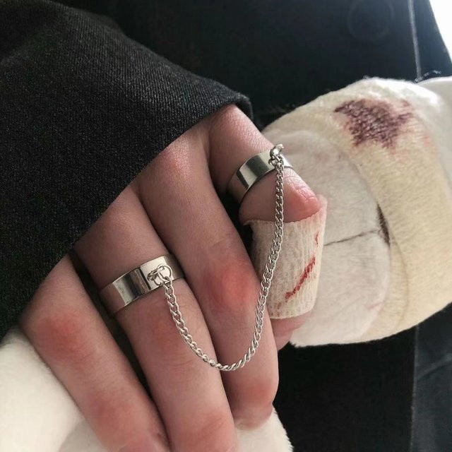 LENNIK Ring, Kreuzring, Silber, Unisex, Vintage - Bild 1
