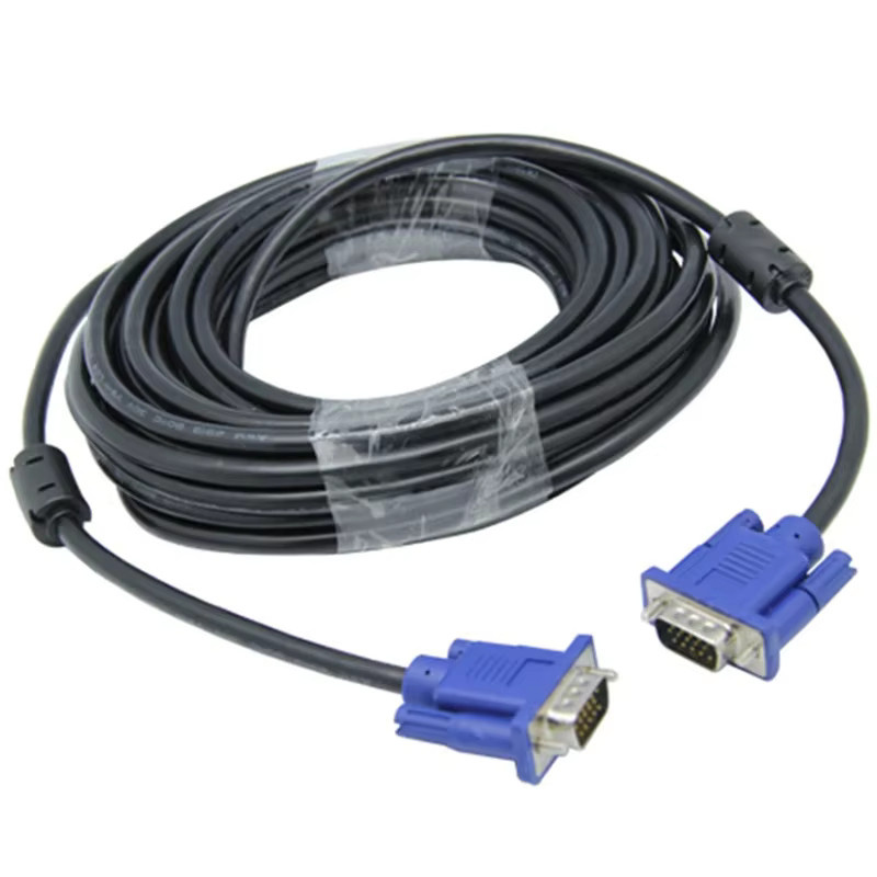 Jiansu VGA-zu-VGA-Kabel in Schwarz mit 15-poligem Stecker auf Stecker für Computer, Monitor und Projektor - Bild 2