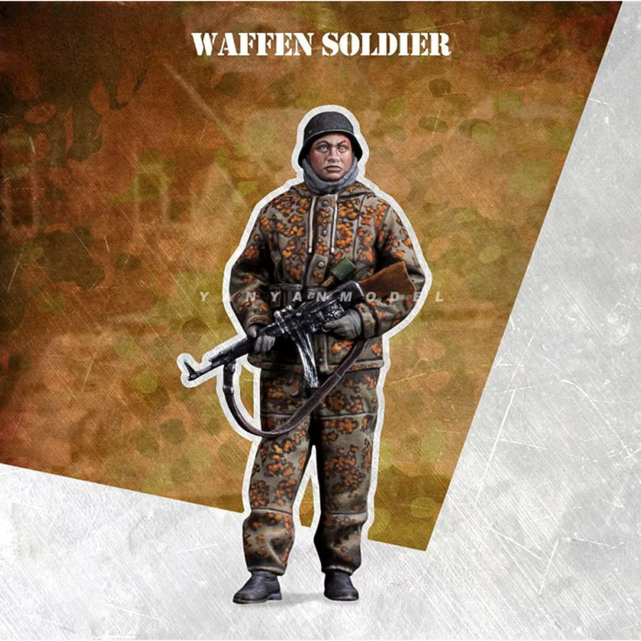 GK Amerikanischer Soldat, Resin-Soldatenmodell, unmontierter und unbemalter DIY-Bausatz, Maßstab 1/35 - Bild 1