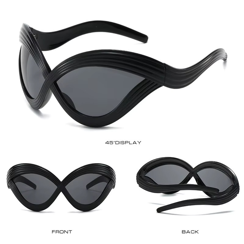 TOYEARN Cat Eye Sonnenbrille, Vollrand, Kunststoff, Unisex - Bild 4