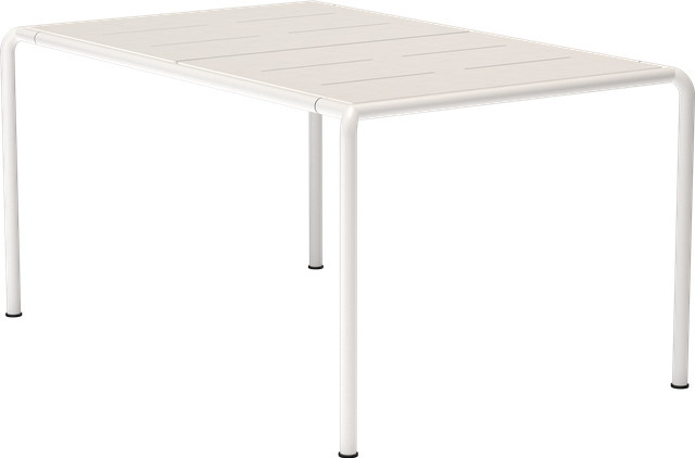 HOUE Avanti Gartentisch und Esstisch aus Metall in Muted White, B/T: 153 x 98 cm - Bild 1