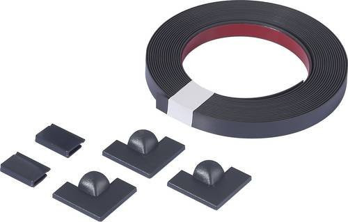 Renkforce Ersatzklettband für Fliegengitter RF-6684350 RF-IS-900, selbstklebend, Schwarz - Bild 1