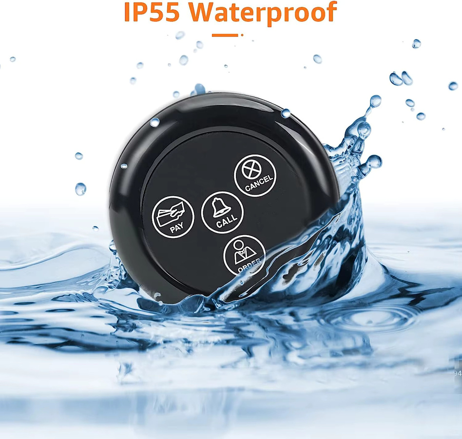 Retekess Wireless Calling System mit TD108 Uhr und TD032 Sender Taste für Restaurant Cafe Bar und Club - Bild 4