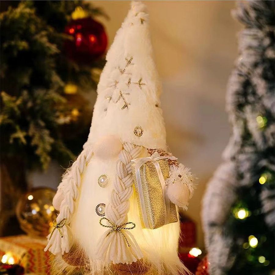 Leuchtender Weihnachts-Zwerg von Suncolourful als dekorative Weihnachtspuppe mit Nachtlicht, Höhe: 30 cm - Bild 2