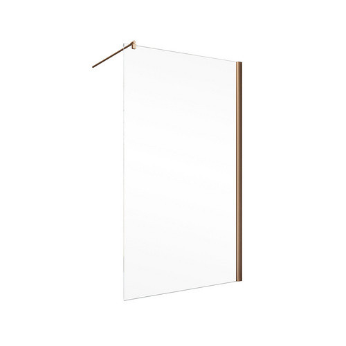 Schulte Duschwand Walk In Alexa Style 2.0 in Kupferoptik und Rot, B: 90 cm, H: 200 cm, Tiefe: 0,6 cm - Bild 2