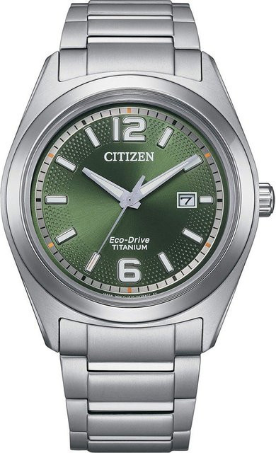 Citizen Armbanduhr Titanium, Solar, Grün, 41 mm, Herren - Bild 1