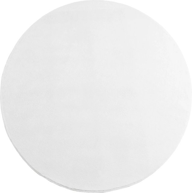 Ayyildiz Kurzflorteppich Joy Rund Weiß Ø 120 cm - Bild 1