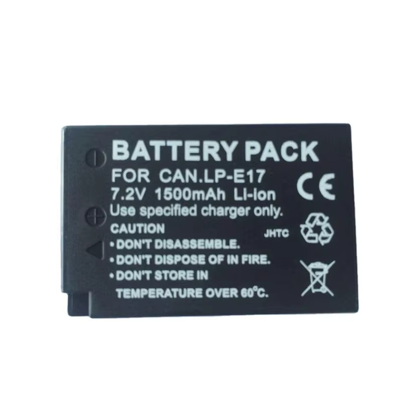 Canon LP-E17 Kamera Akku 1500 mAh in Schwarz für EOS R8 RP R10 R50 200D 250D M3 M5 M6 750D 760D T6i T6s 800D 850D Kiss X8i - Bild 3