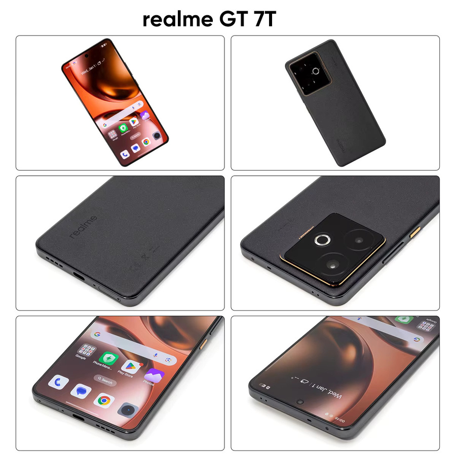 Realme GT 7T Pokemon Piñata Smartphone 5G EU-Version in Schwarz mit 6,8 Zoll 120Hz Display und NFC - Bild 5