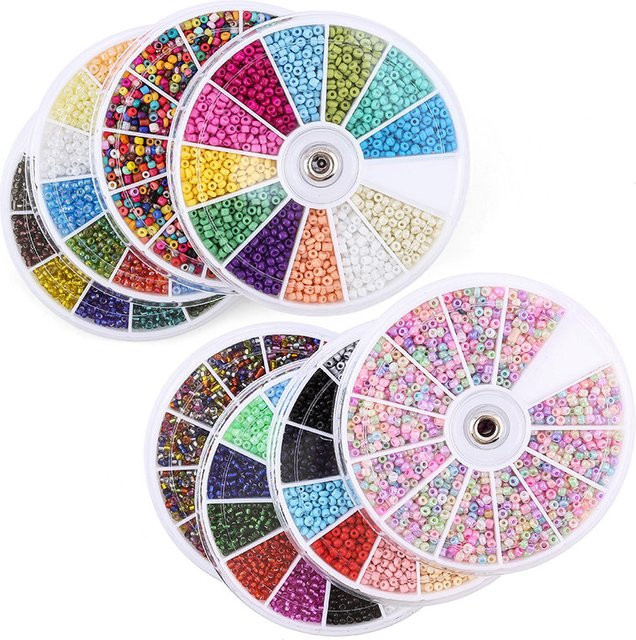 SMI Fine Glas Seed Perlen Set Charms, 2000 Teile/Los - Bild 1