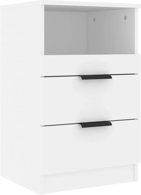 vidaXL Nachttisch Modell 5 aus Holzwerkstoff in Weiß, B: 36,0 cm, T: 40,0 cm, H: 65,0 cm - Bild 1