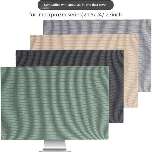 Hochelastische Staubschutzabdeckung für 27-30 Zoll Monitore und Bildschirme in Grün - Bild 1