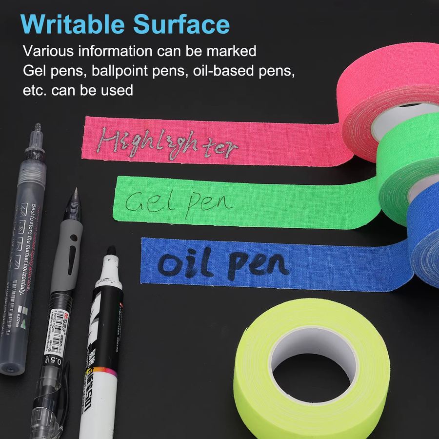 Uxcell Neon Gaffer Gewebeband Fluoreszierendes Klebeband für UV-Partys Farbe: Purple Breite: 1,5 cm - Bild 3