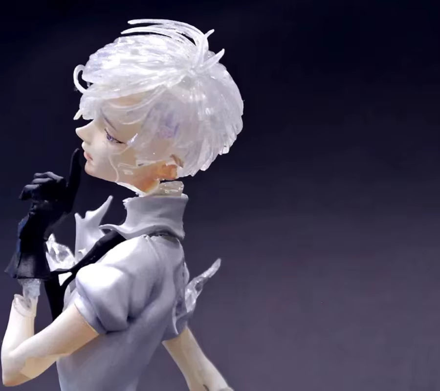 Bandai Anime Land der glänzenden Antarktis Figur in Weiß aus Kunstharz als DIY Montage Modell für Sammler - Bild 5