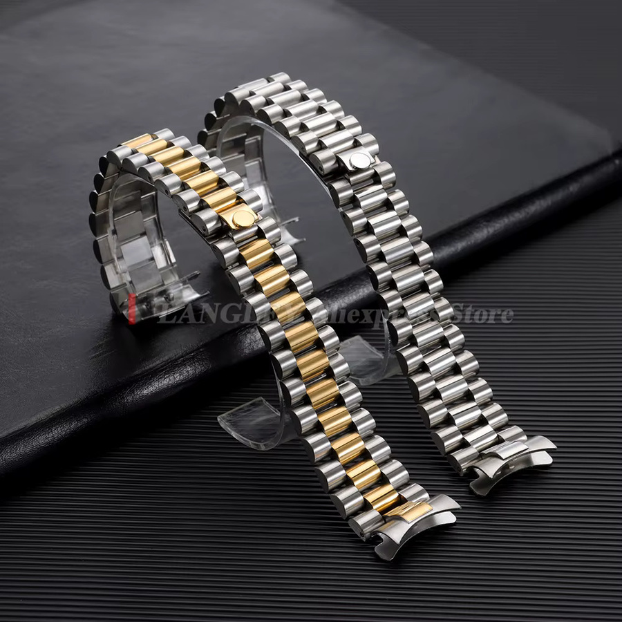 Uhrenarmband Edelstahl, Silber, 20 mm, Herren - Bild 2