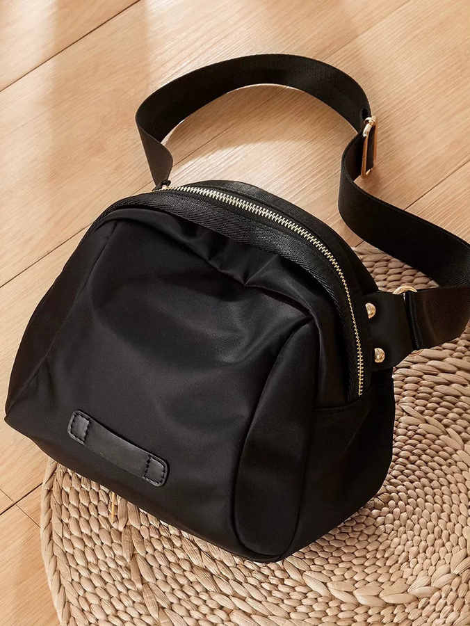 Umhängetasche Nylon, Schwarz, Unisex - Bild 4