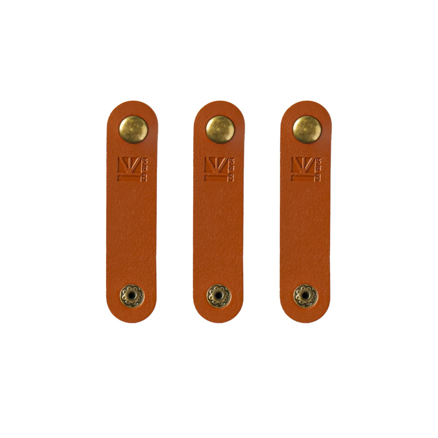 KBEAR Echtes Leder Kabelbinder Organizer in Braun für Kopfhörer und USB-Datenkabel - Bild 7