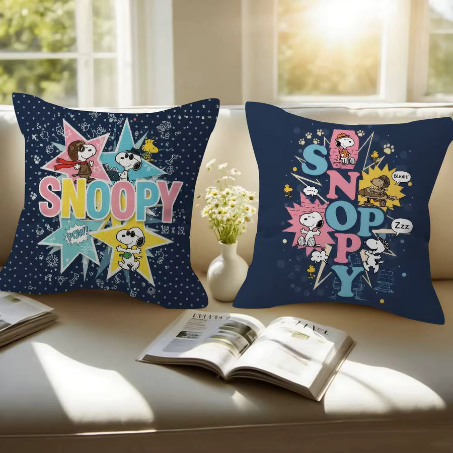 KAYOU Dekorativer Kissenbezug mit Snoopy Motiv aus Polyester, B/H: 30 x 50 cm - Bild 2