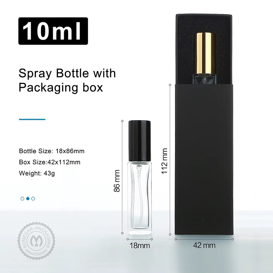Sumeear Parfümflaschen mit Aluminium-Sprühgeräten, 20 Stück, 10 ml, Glas - Bild 2