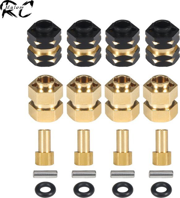 MALOM RC Brass Wheels Hex Hub Extender 4-teiliges Set 1/24 RC Crawler - Bild 1