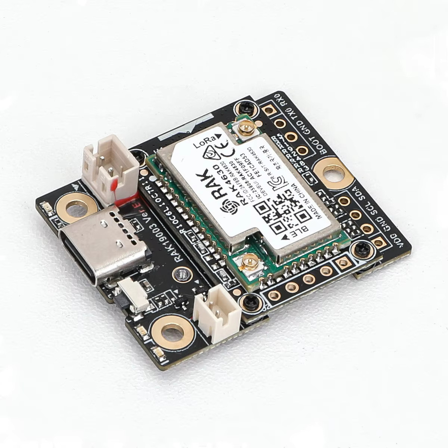 RAKwireless WisBlock Meshtastic Starter Kit in Schwarz mit RAK19003 Basisstation, RAK4631 LoRa-Knoten, RP2040 Sensoren und Antenne - Bild 2