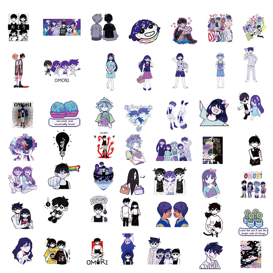 Rspctou Omori Cartoon-Aufkleber, Anime Graffiti-Sticker, 10-teiliges Set - Bild 4