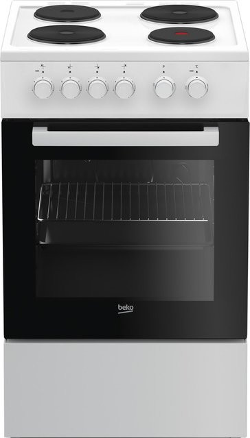 Beko Elektroherd FSS 56000 GW in Weiß mit Kochfeld, Breite: 50 cm, Tiefe: 60 cm, Höhe: 85 cm - Bild 1