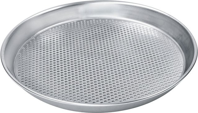 Schneider Pizzablech aus Aluminium, rund, silber, Höhe: 2,5 cm, Durchmesser: 26 cm - Bild 1