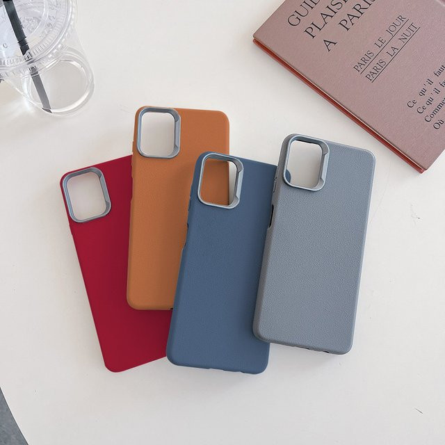 Stoßfeste Leder-Handyhülle für Xiaomi Redmi 14C 13C 12R 12C 12 11A 10 in Schwarz mit Kameraschutz - Bild 1