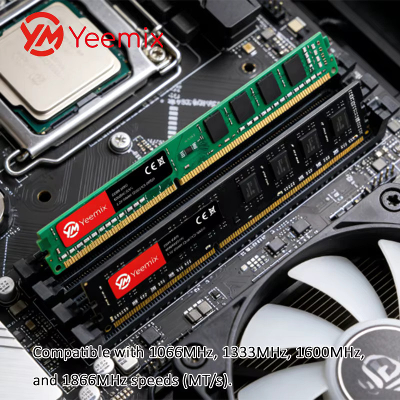 Yeemix DDR3 UDIMM Desktop-RAM 240PIN mit Kapazitäten von 4 GB oder 8 GB und Geschwindigkeiten von 1066 bis 1866 MT/S bei 1,5 V - Bild 3