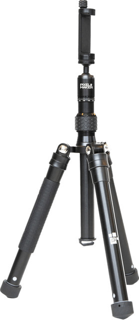 Pixel Maker T3 Smartphone Tripod mit Handyhalterung in Schwarz - Bild 1