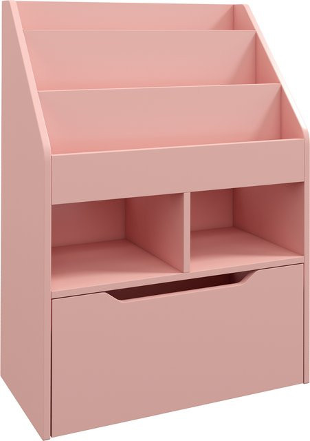 HOMCOM Kinder Bücherregal in Rosa mit Schublade und 5 Fächern, B/T/H: 60 x 29,9 x 90 cm - Bild 1
