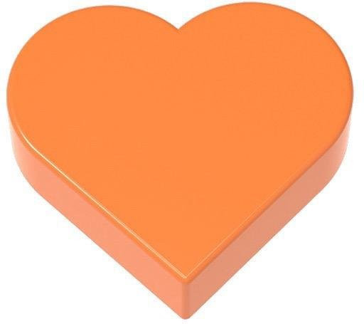 Yiran toy Herz Bausteine orange 10-teiliges Set - Bild 1