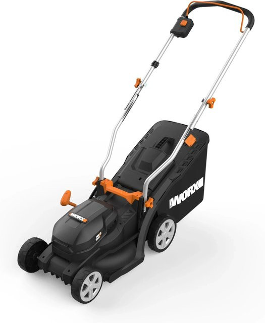 Worx Akku-Rasenmäher WG733E 20V mit 4,0 Ah Akku und Ladegerät, Schnittbreite: 33 cm - Bild 1